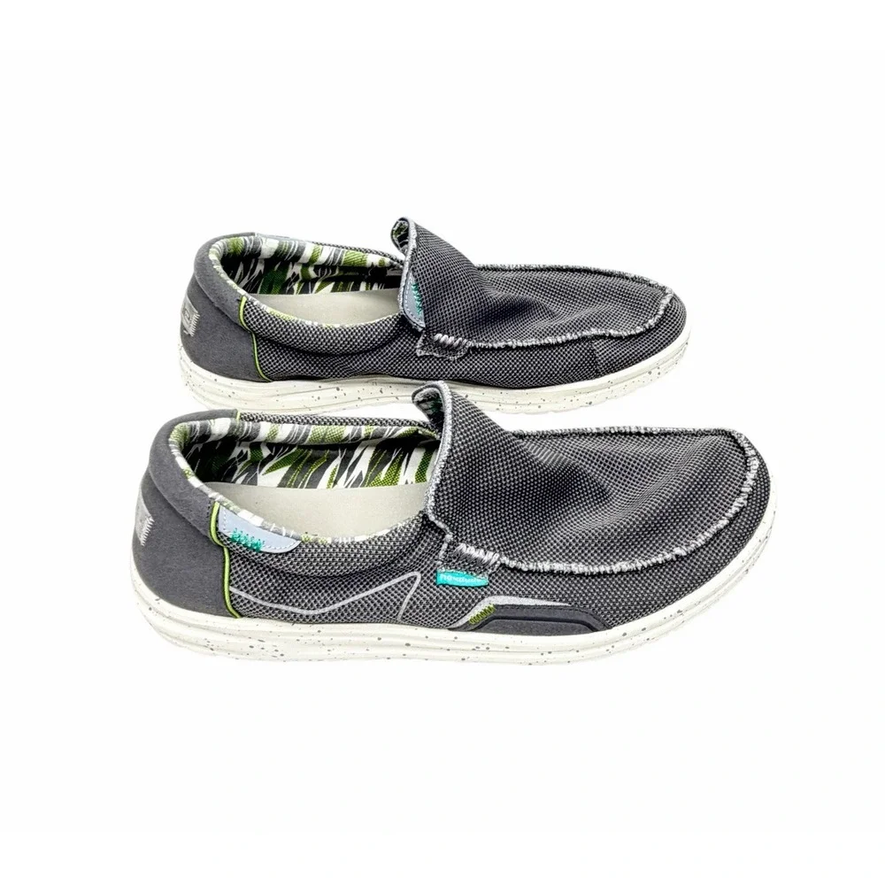Hey Dude Mikka Hawk Ash Gray Slip On Shoes Men Size 13  Fast Free Shipping